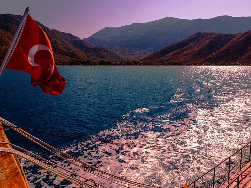 Sunset boat trip in Beldibi