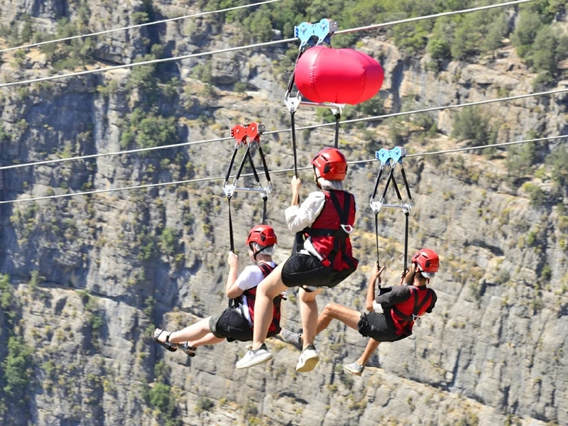 Zipline tour in Beldibi