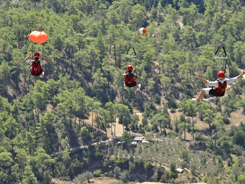 Zipline tour in Beldibi