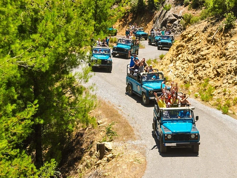 Jeep safari and rafting from Beldibi