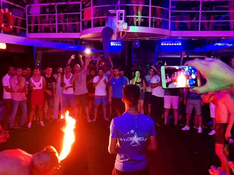 Beldibi night party boat tour