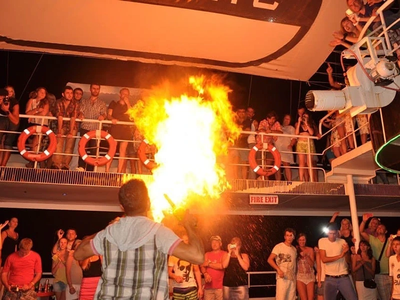 Beldibi night party boat tour